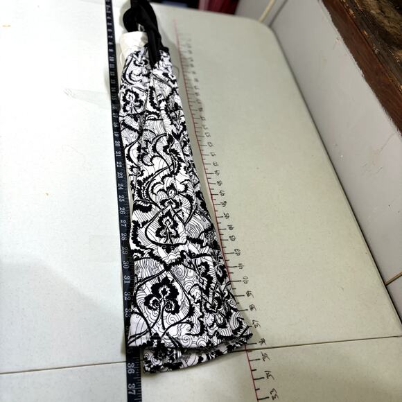 173. Soybu Athletic Dress Size S Racerback Black and White Shelf Bra Damask - Picture 6 of 10